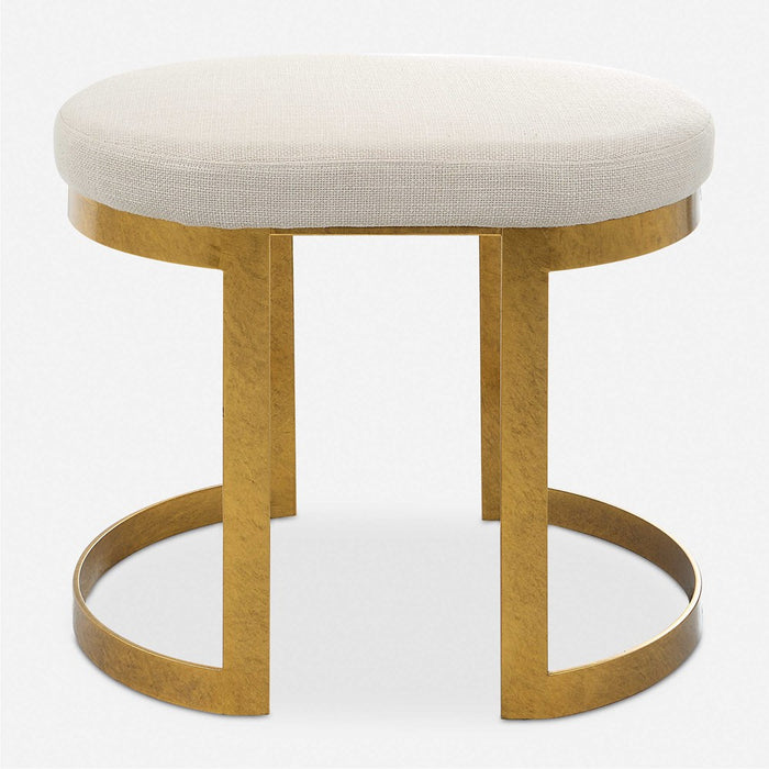 INFINITY ACCENT STOOL, GOLD