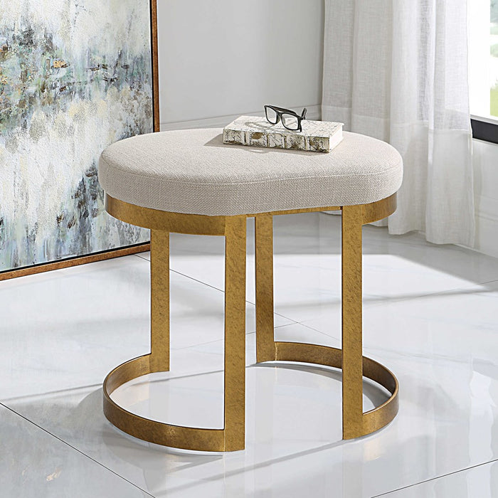 INFINITY ACCENT STOOL, GOLD