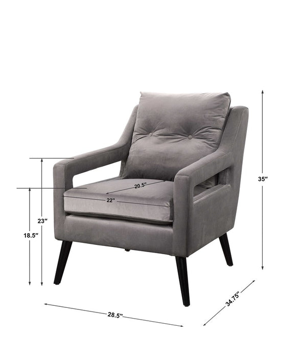 O'BRIEN ARMCHAIR, GRAY