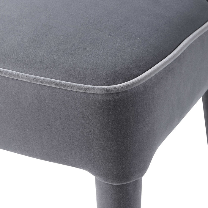 BRIE ARMLESS CHAIR, GRAY, 2 PER BOX, PRICED EACH