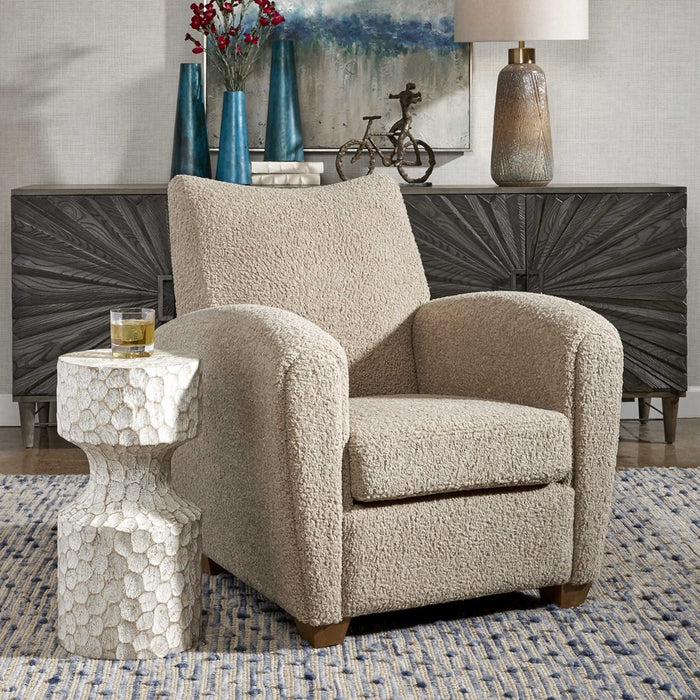 TEDDY ACCENT CHAIR, LATTE