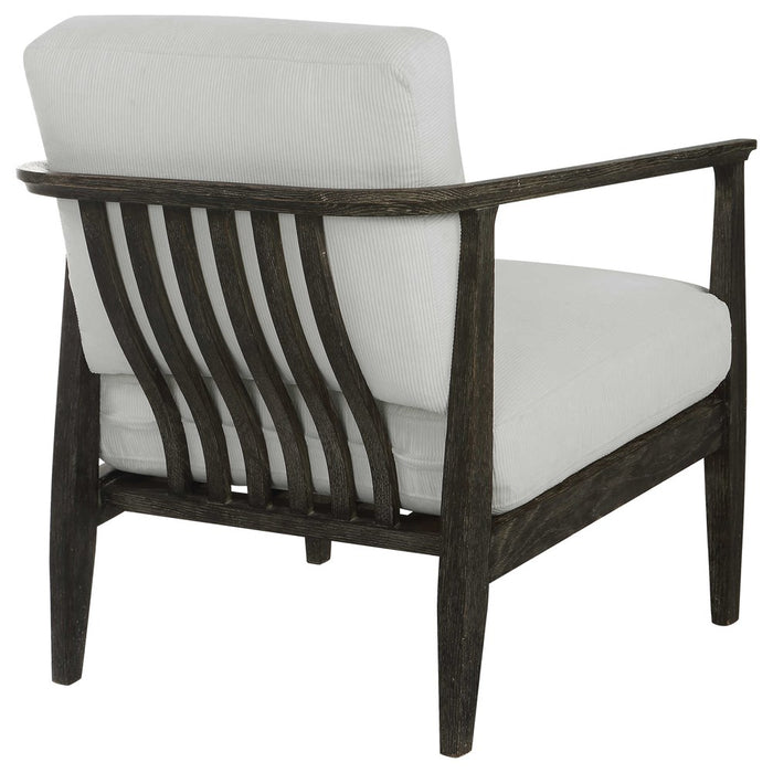 BRUNEI ACCENT CHAIR, WHITE