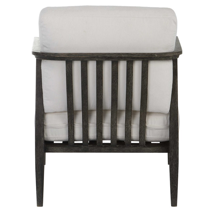 BRUNEI ACCENT CHAIR, WHITE