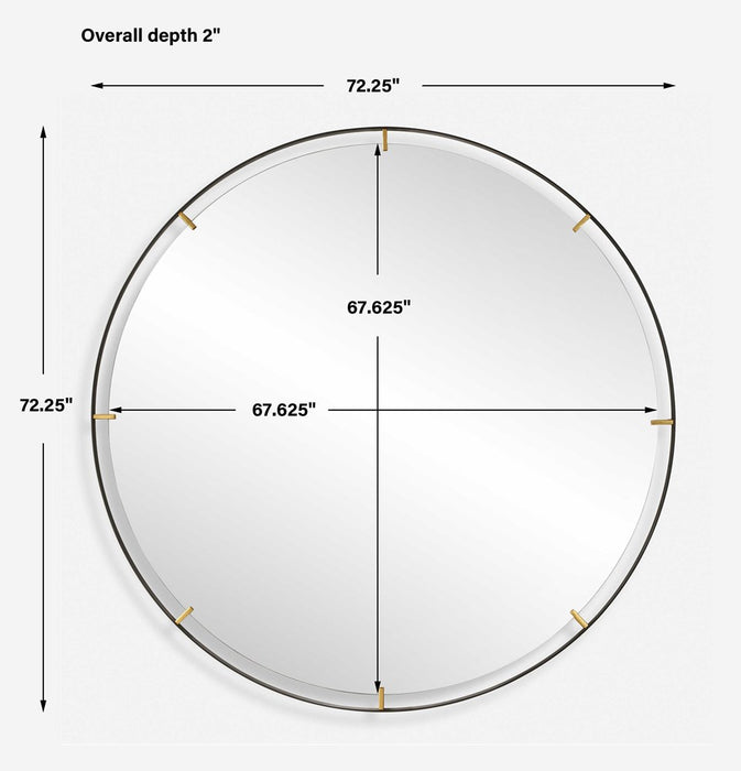 GRAND PENDULUM ROUND MIRROR