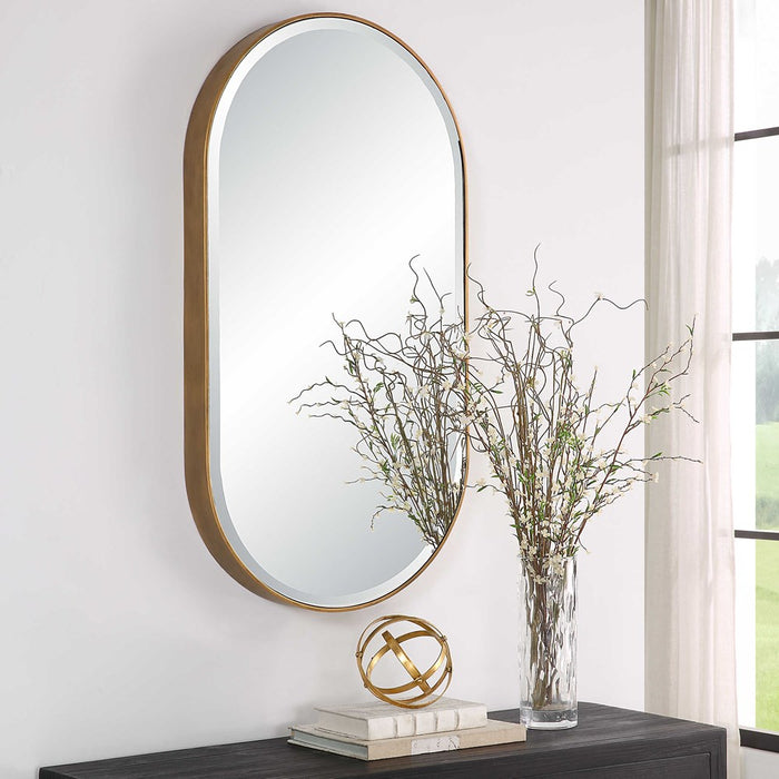 LAGO OVAL MIRROR, GOLD