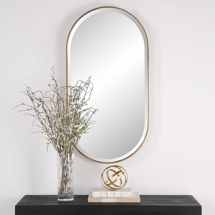 LAGO OVAL MIRROR, GOLD