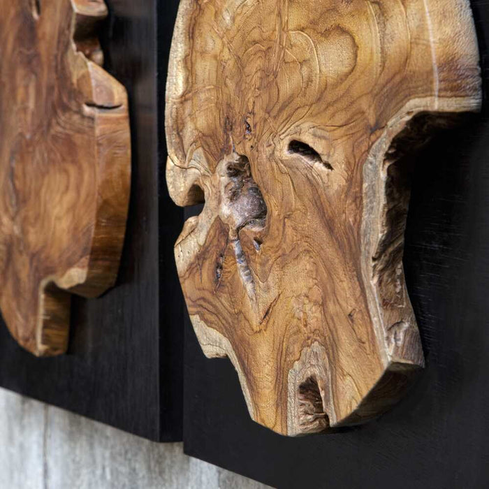 KOLINI WOOD WALL DECOR, S/3