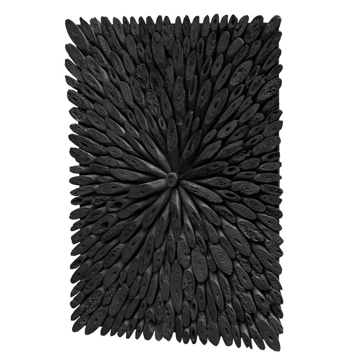 BAHAMA WOOD WALL DECOR, BLACK