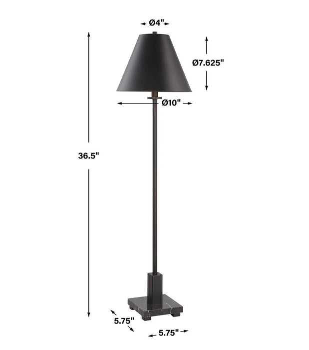 PILOT BUFFET LAMP, BLACK