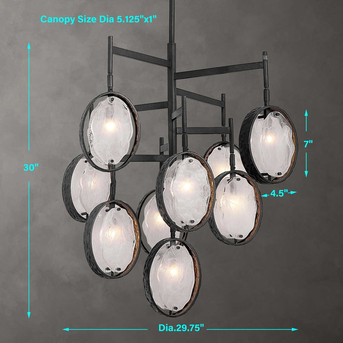 MAXIN, 9 LT CHANDELIER