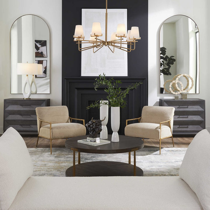 LASSEN, 8 LT CHANDELIER