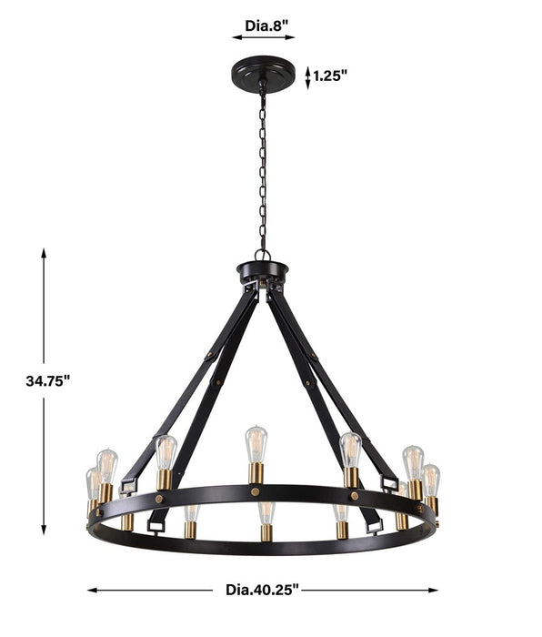 MARLOW, 12 LT CHANDELIER