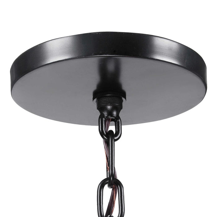 WOODALL, 6 LT CHANDELIER