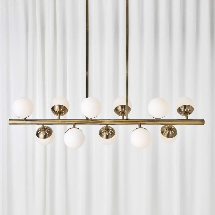 DROPLET, 11 LT LINEAR CHANDELIER