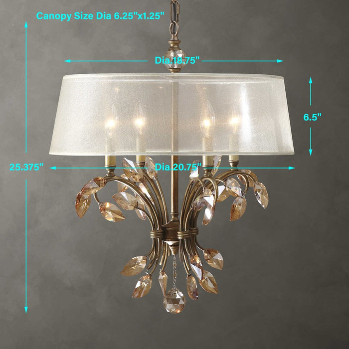 ALENYA, 4 LT CHANDELIER