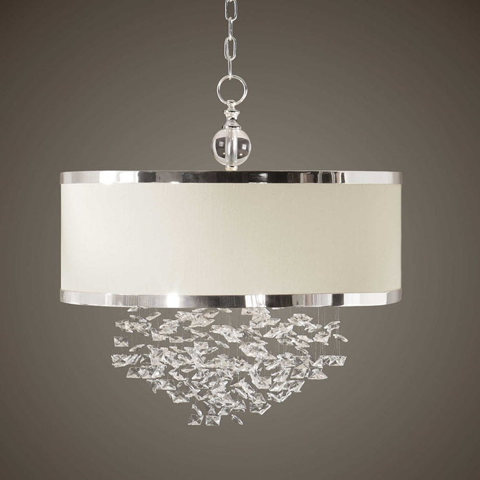 FASCINATION, 3 LT HANGING SHADE CHANDELIER