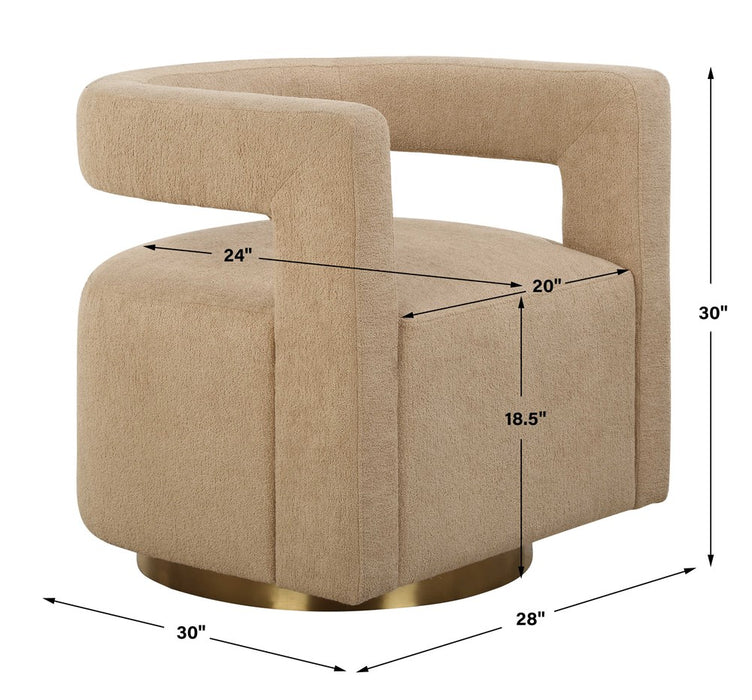 GROUNDED SWIVEL CHAIR