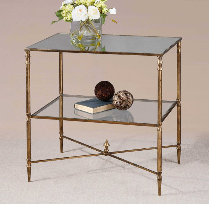 HENZLER LAMP TABLE, GOLD