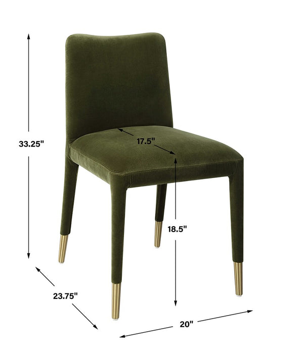 CONIFER DINING CHAIR, MOSS, 2 PER BOX, PRICED EACH