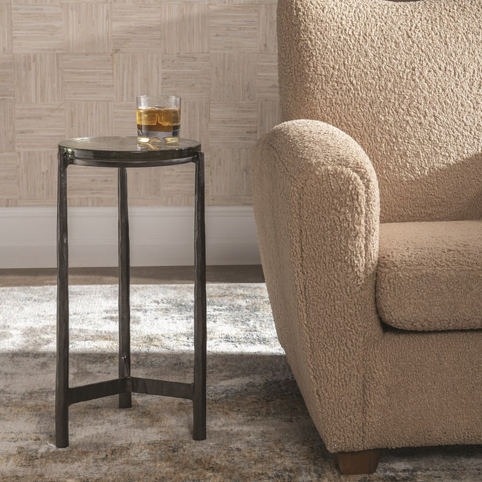 ETERNITY ACCENT TABLE, GUNMETAL