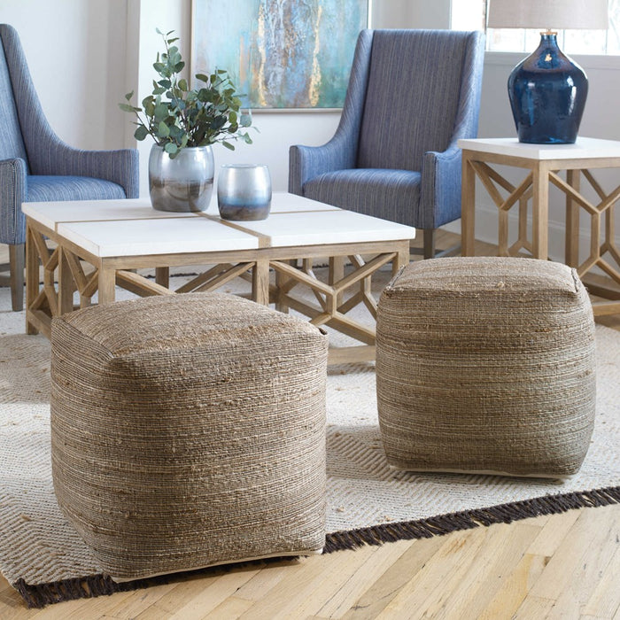 SHIRO POUF, BEIGE