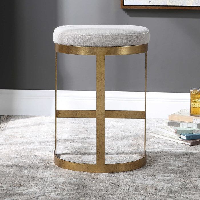 IVANNA COUNTER STOOL, GOLD