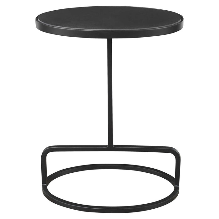 JESSENIA ACCENT TABLE, BLACK