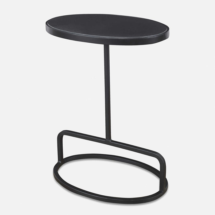 JESSENIA ACCENT TABLE, BLACK