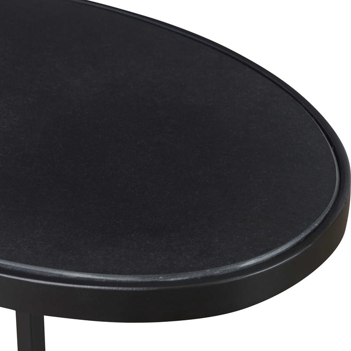 JESSENIA ACCENT TABLE, BLACK