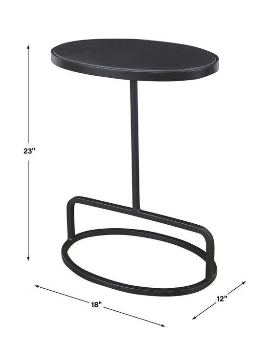 JESSENIA ACCENT TABLE, BLACK