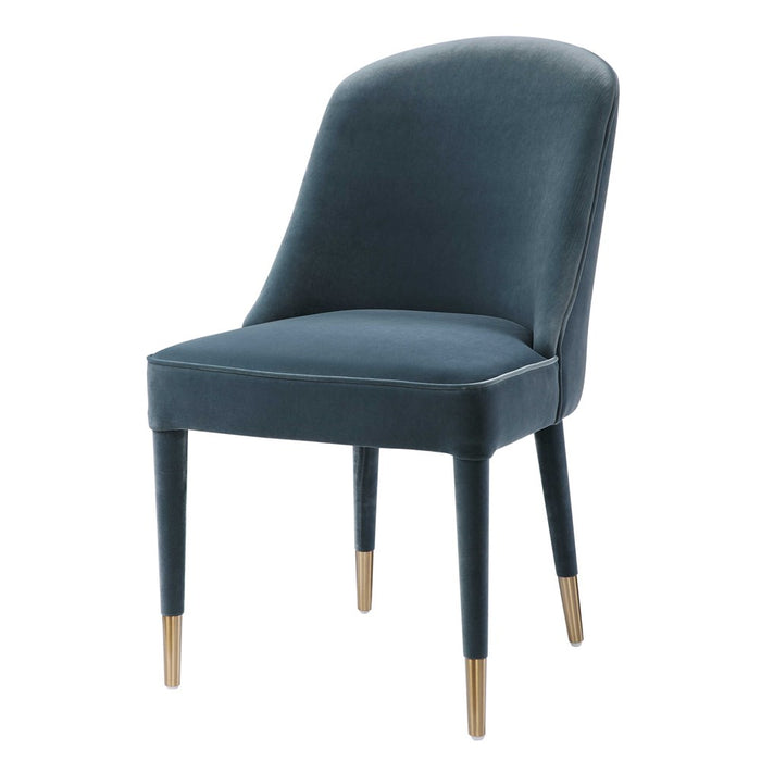 BRIE ARMLESS CHAIR, BLUE, 2 PER BOX, PRICED EACH