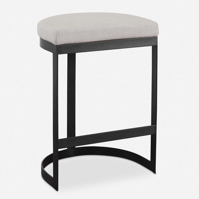 IVANNA COUNTER STOOL, BLACK