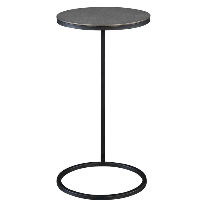 BRUNEI ACCENT TABLE, NICKEL