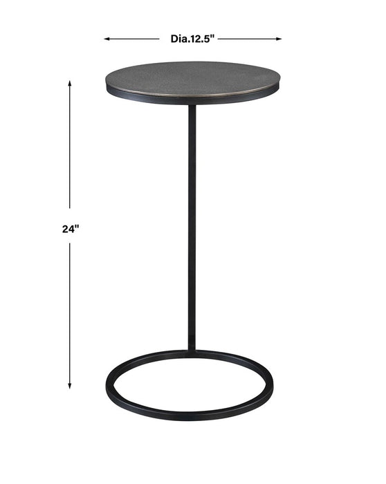 BRUNEI ACCENT TABLE, NICKEL