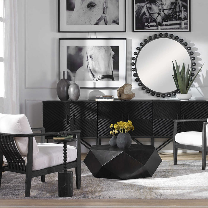 VOLKER SMALL COFFEE TABLE, BLACK