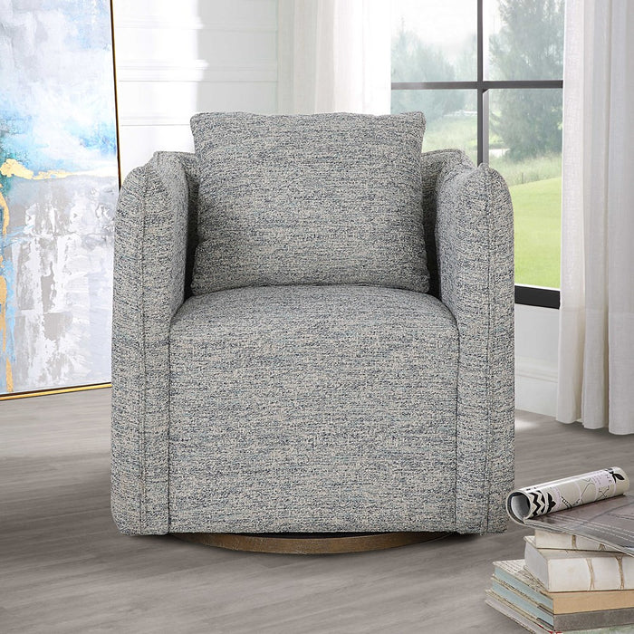 CORBEN SWIVEL CHAIR, BLUE