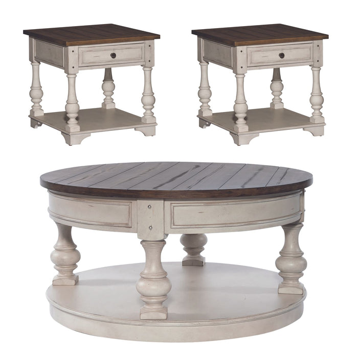 Morgan Creek - Opt 3 Piece Set (1-Cocktail 2-End Tables)