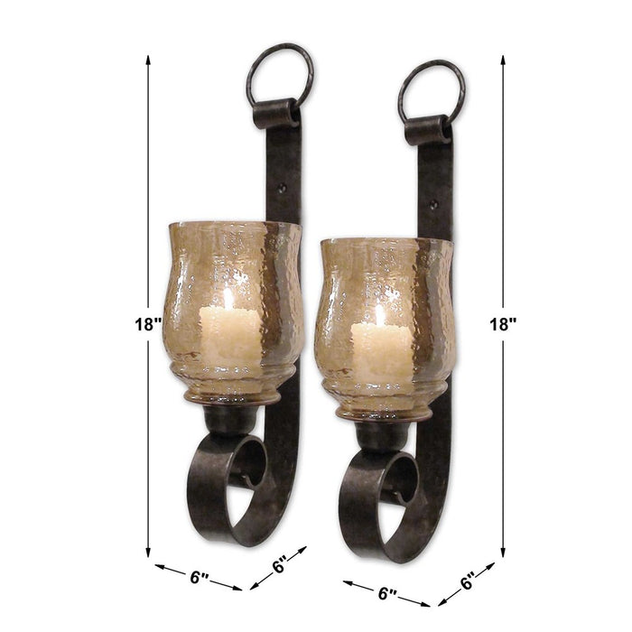 JOSELYN CANDLE SCONCES, S/2