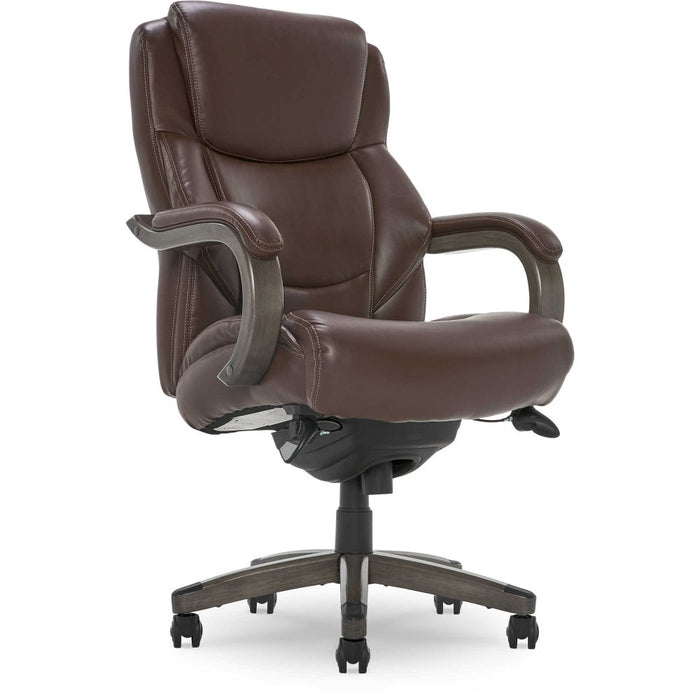 Delano Big & Tall Executive Office Chair, Chestnut Brown with Distressed Wood