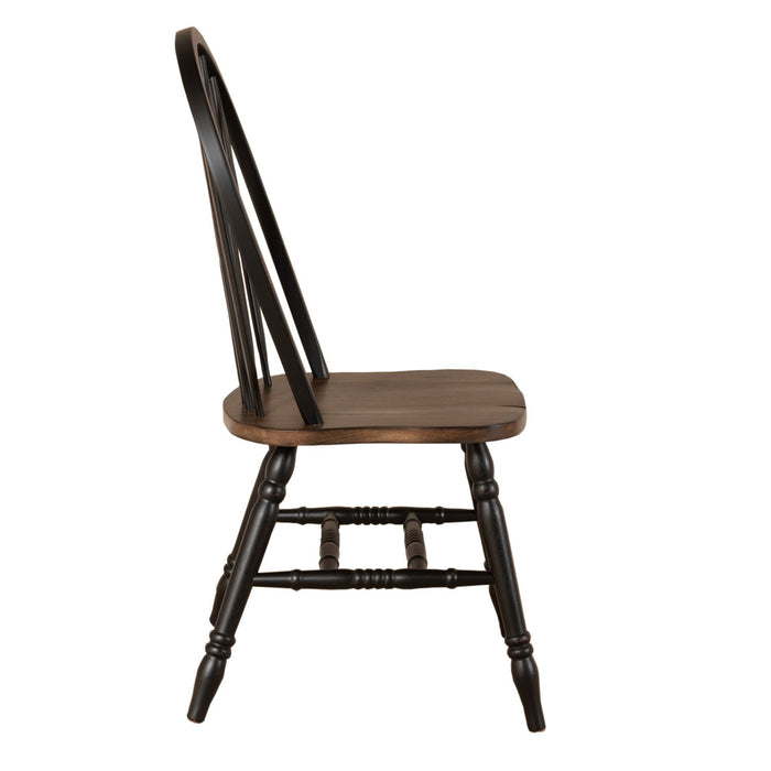 Carolina Crossing - Windsor Side Chair- Black