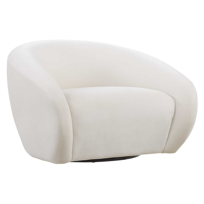 DESOTO SWIVEL CHAIR, CREAM