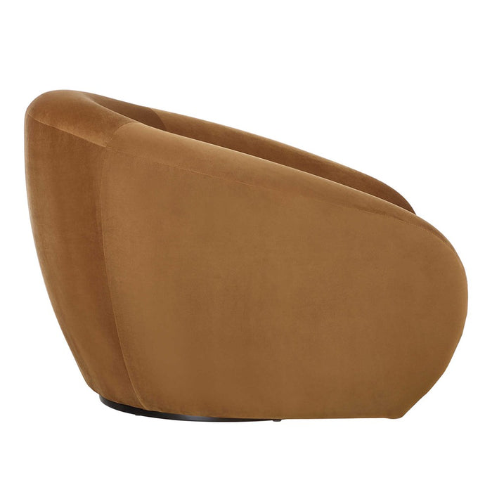 DESOTO SWIVEL CHAIR, HAZLENUT