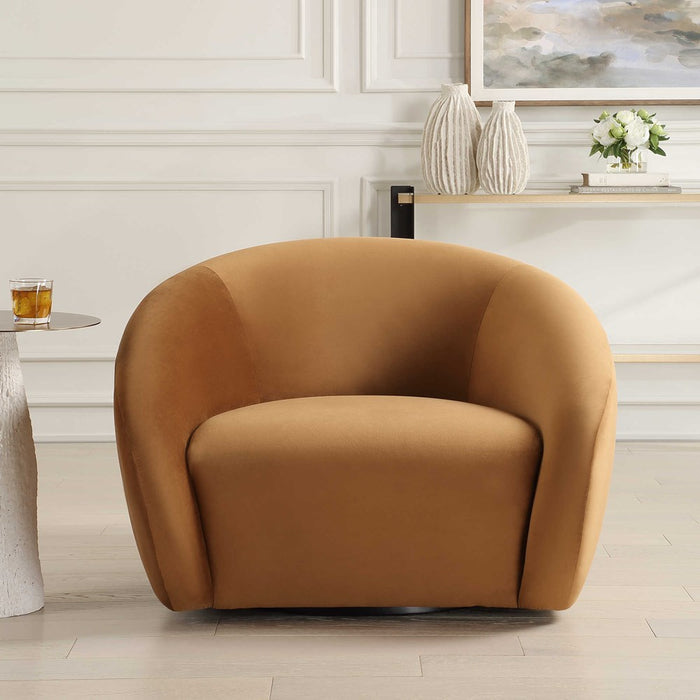 DESOTO SWIVEL CHAIR, HAZLENUT