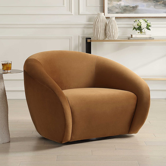 DESOTO SWIVEL CHAIR, HAZLENUT