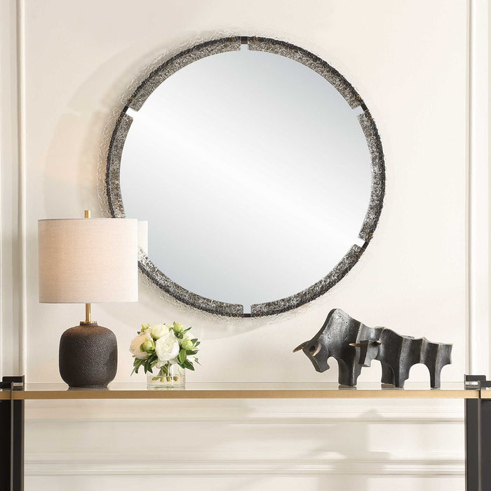 CRYSTALLINE ROUND MIRROR