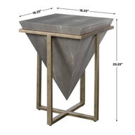 Bertrand Accent Table, Shagreen