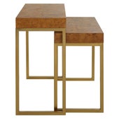 Burl-esque Nesting Tables, S/2