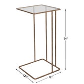 Cadmus Accent Table, Gold