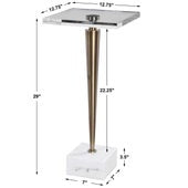 Campeiro Drink Table, Brass