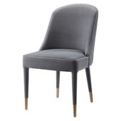 Brie Armless Chair, Gray, 2 Per Box, Priced Each